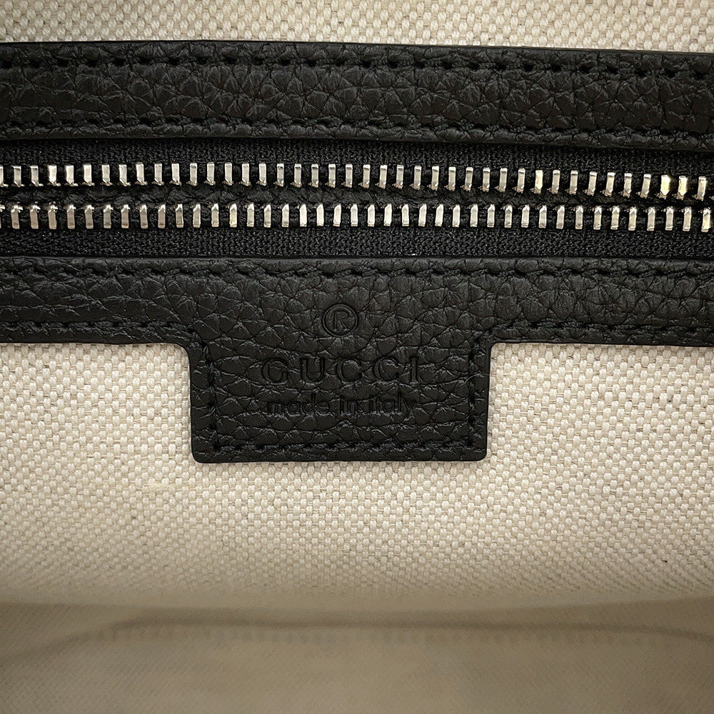 GUCCI Jumbo GG Small Cross Body Bag Black794088 Leather