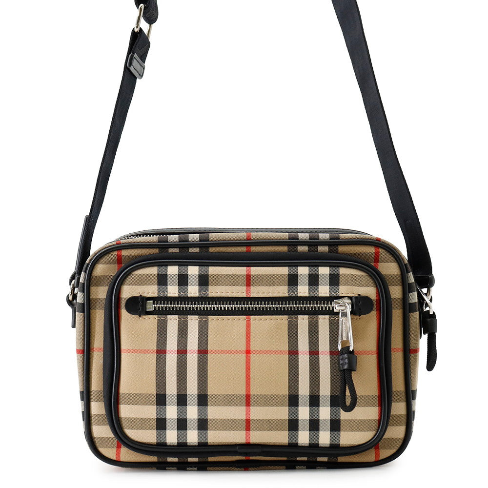 BURBERRY Nova Check Shoulder Bag Beige/Multicolor8010152 Canvas Leather