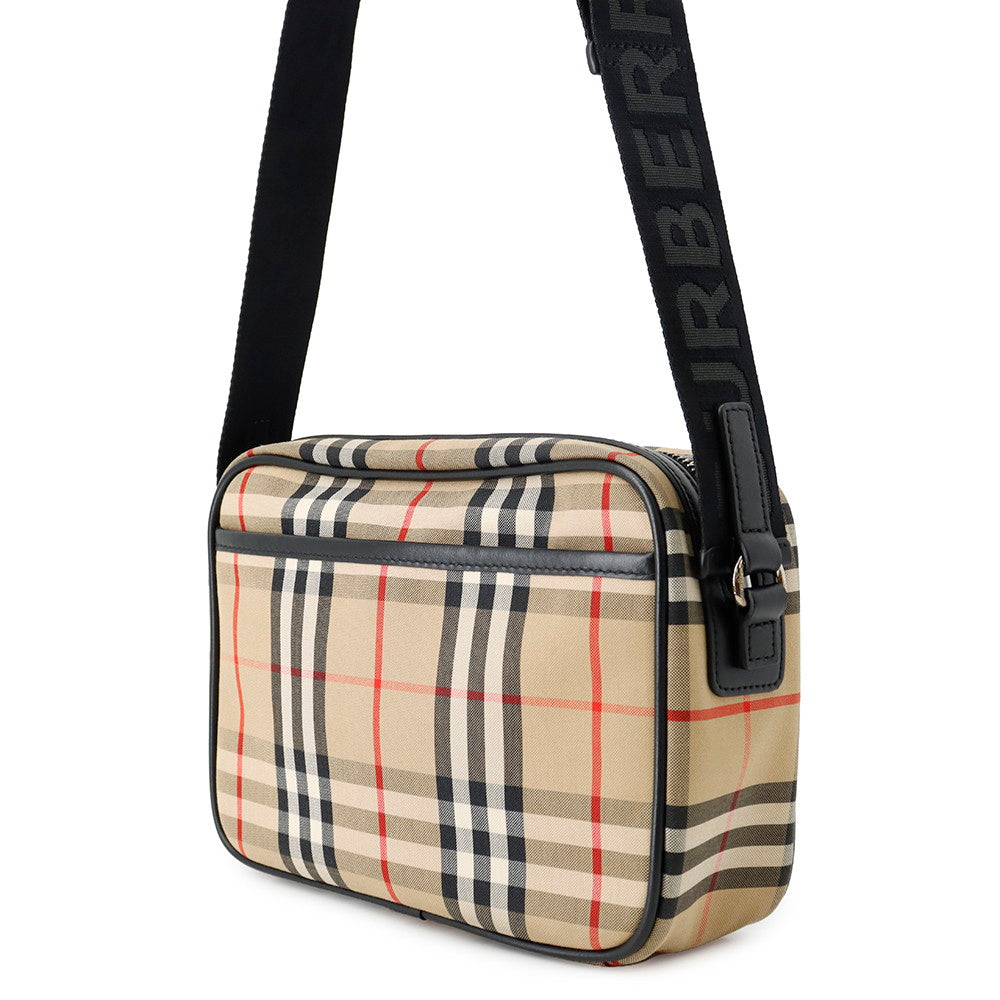 BURBERRY Nova Check Shoulder Bag Beige/Multicolor8010152 Canvas Leather