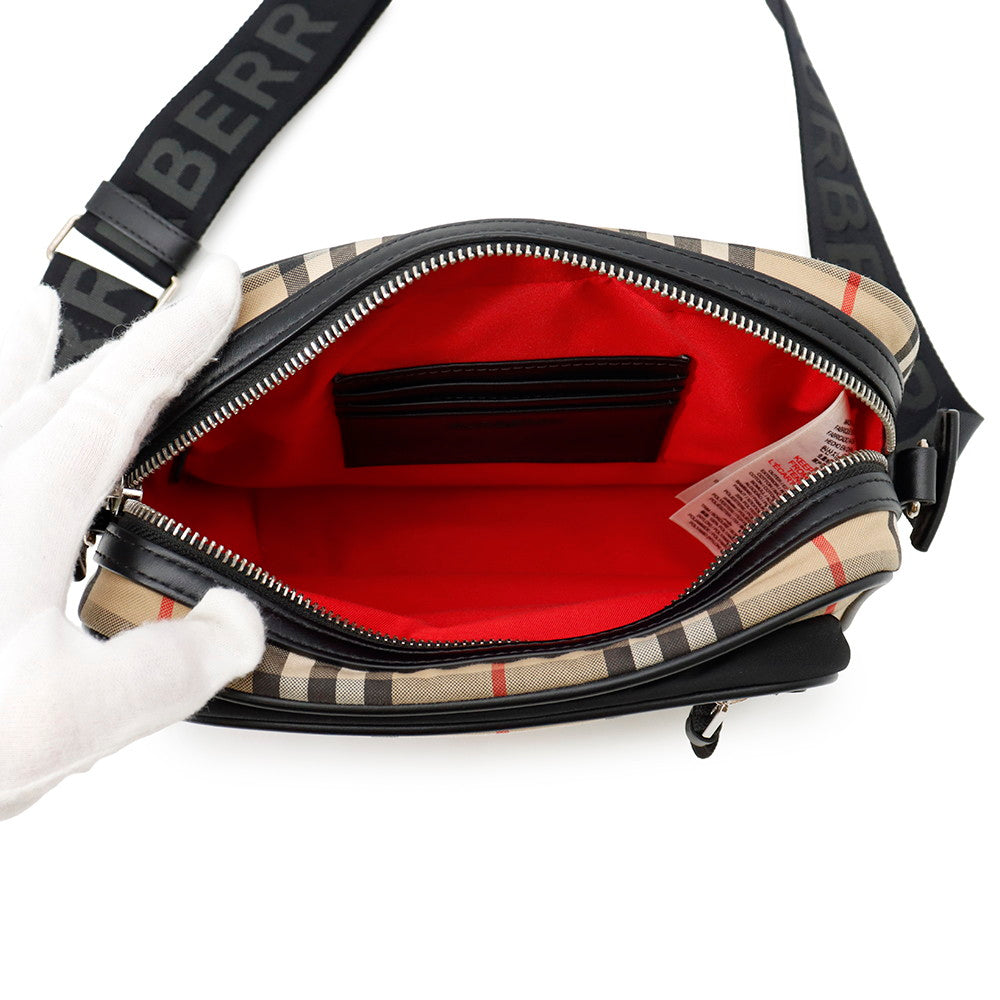 BURBERRY Nova Check Shoulder Bag Beige/Multicolor8010152 Canvas Leather