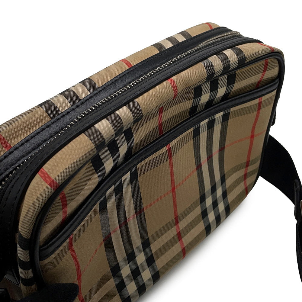 BURBERRY Nova Check Shoulder Bag Beige/Multicolor8010152 Canvas Leather
