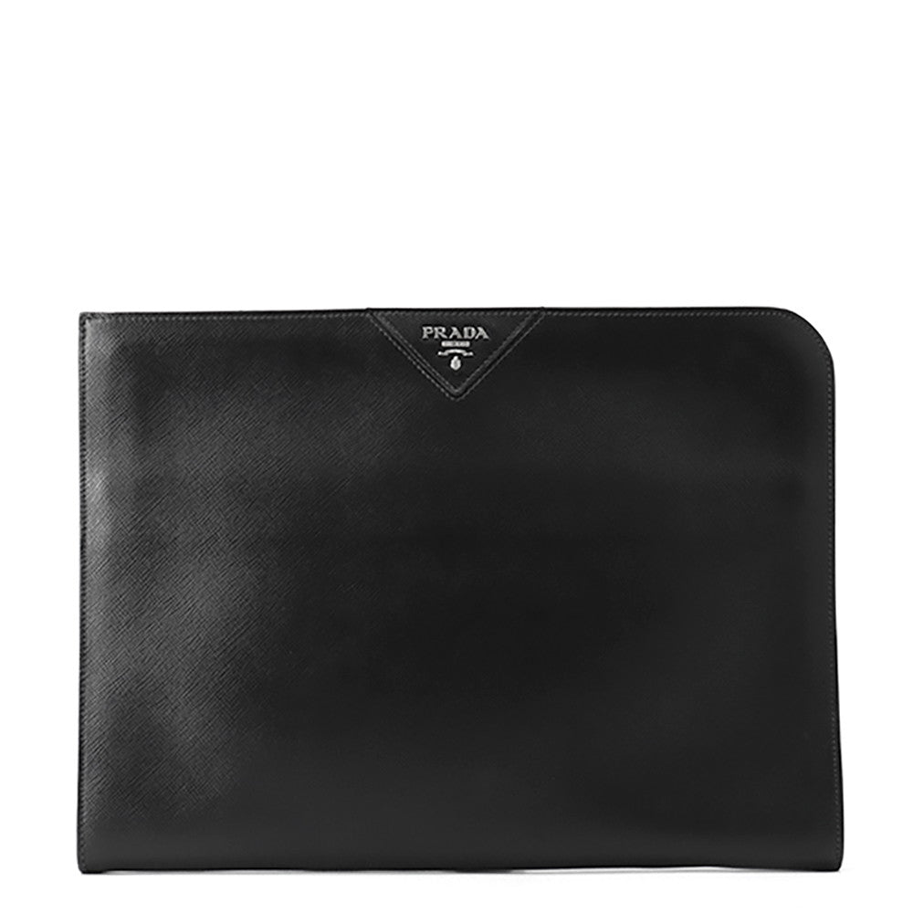 PRADA Clutch Bag Black2VN003 Leather