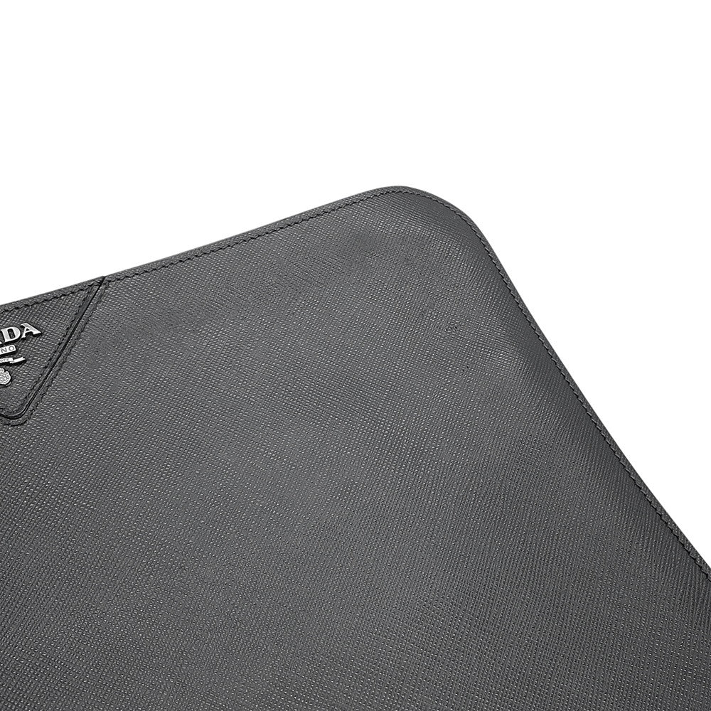 PRADA Clutch Bag Black2VN003 Leather