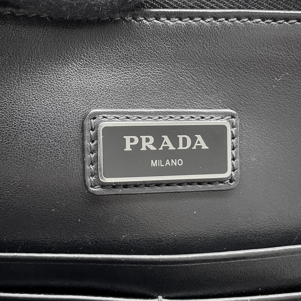 PRADA Clutch Bag Black2VN003 Leather