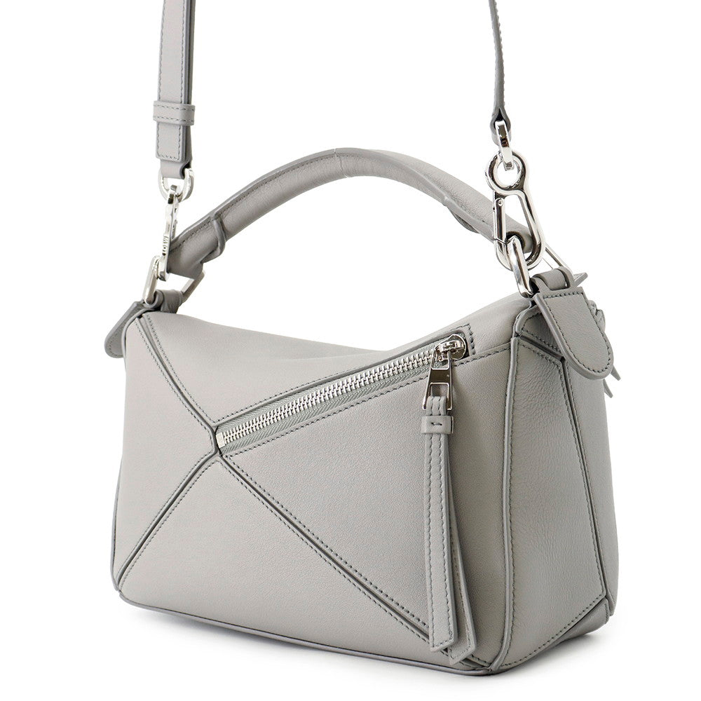 LOEWE Puzzle bag Gray322.30.S21 Leather Size Small