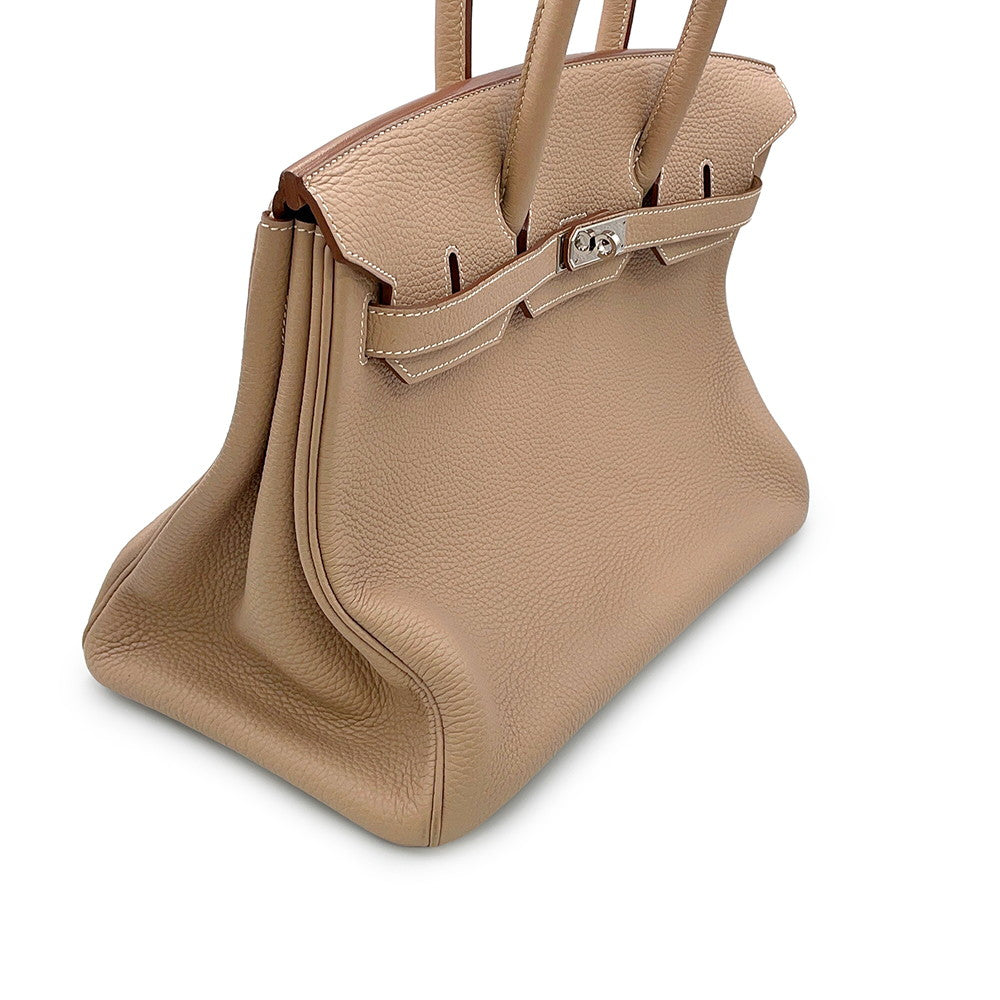 HERMES Birkin Argile Taurillon Clemence Size 35