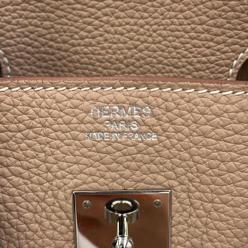 HERMES Birkin Argile Taurillon Clemence Size 35