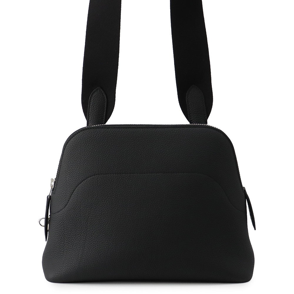 HERMES Bolide Messenger Black Togo Leather