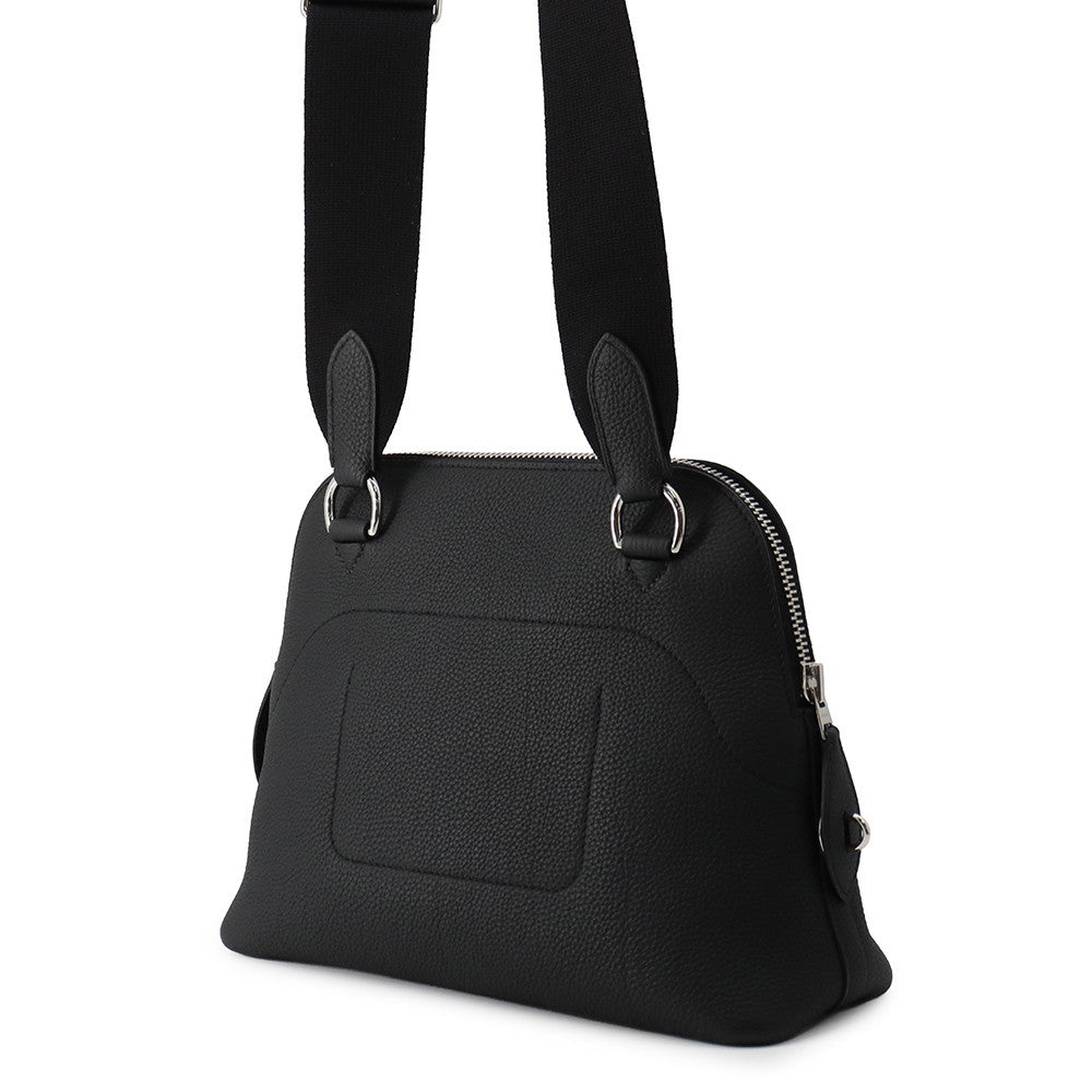 HERMES Bolide Messenger Black Togo Leather