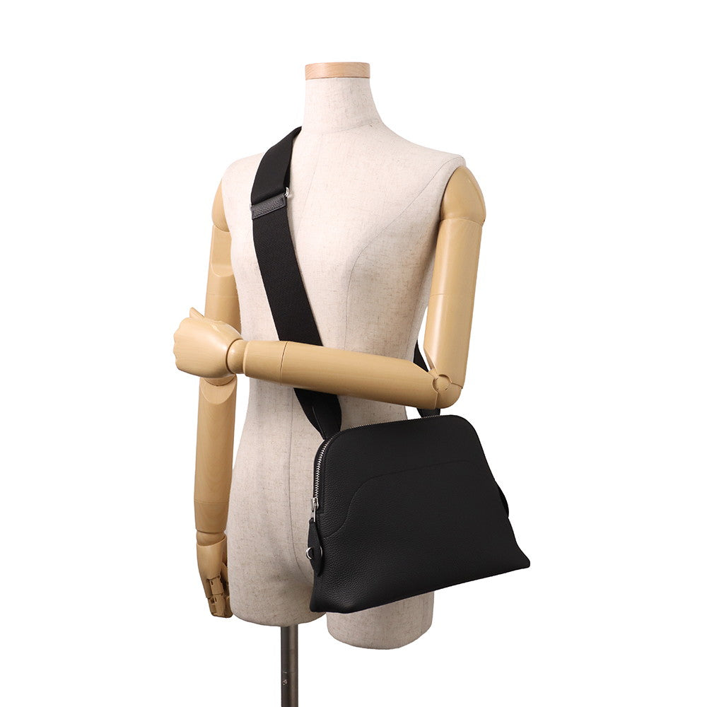 HERMES Bolide Messenger Black Togo Leather