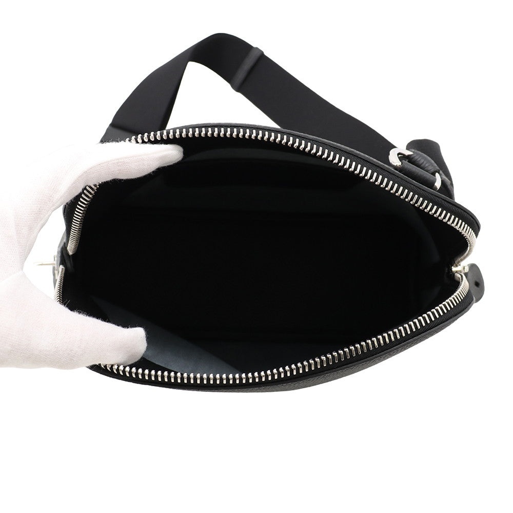 HERMES Bolide Messenger Black Togo Leather