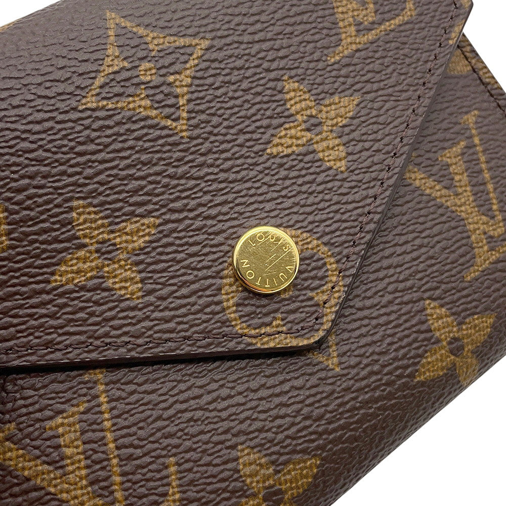 LOUIS VUITTON Portefeuille Victorine BrownM62472 Monogram