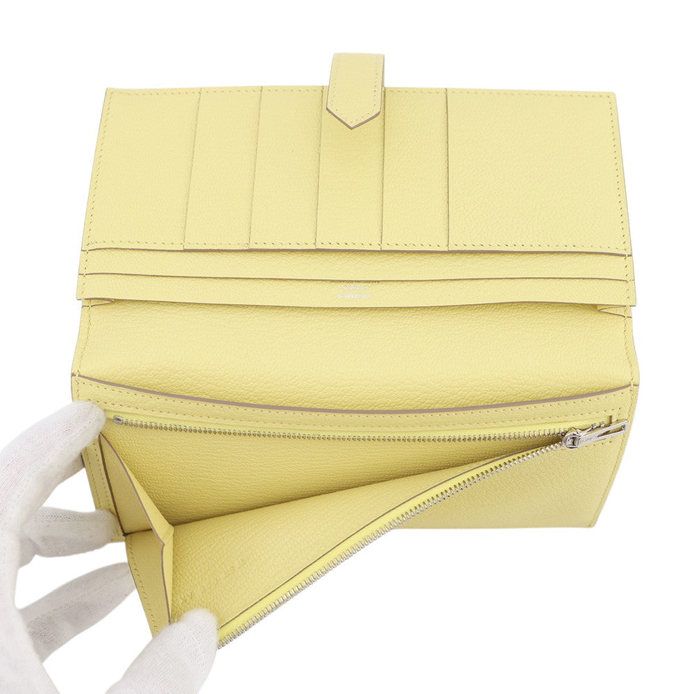 HERMES Beansufla Limoncello Chevre Myzore Goatskin