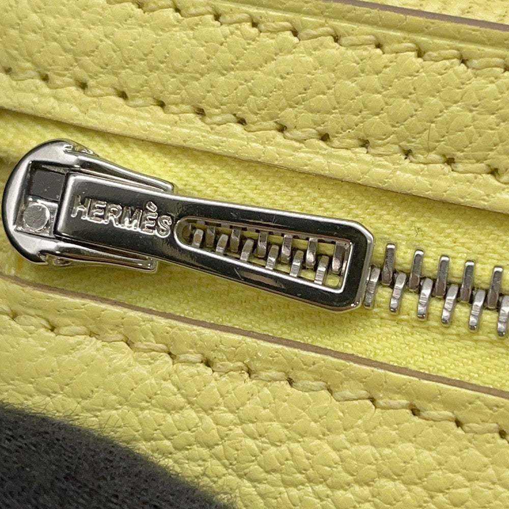 HERMES Beansufla Limoncello Chevre Myzore Goatskin