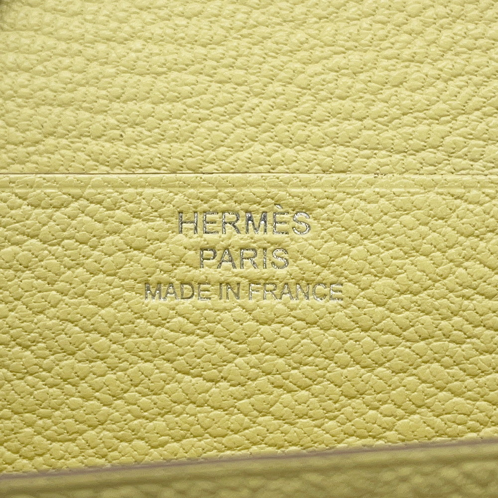 HERMES Beansufla Limoncello Chevre Myzore Goatskin