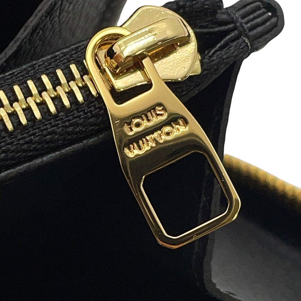 LOUIS VUITTON Zippy Wallet Noir/BeigeM80481 Bicolor Monogram Empreinte Leather