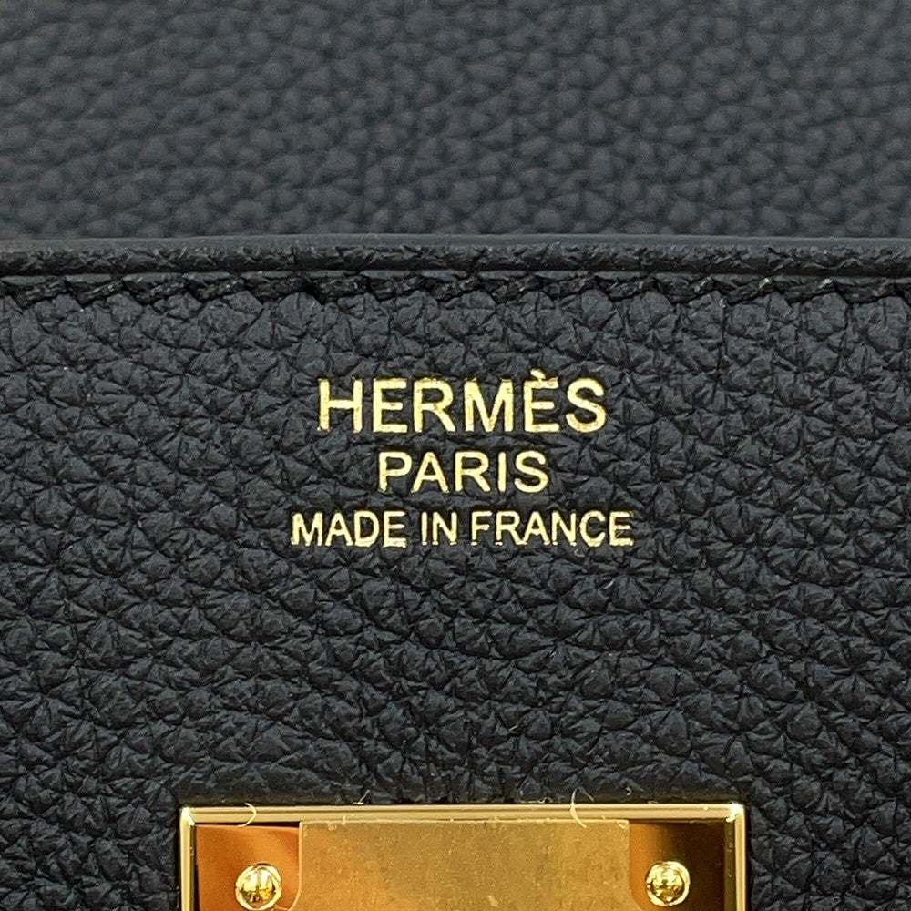 HERMES Birkin Black Togo Leather Size 30