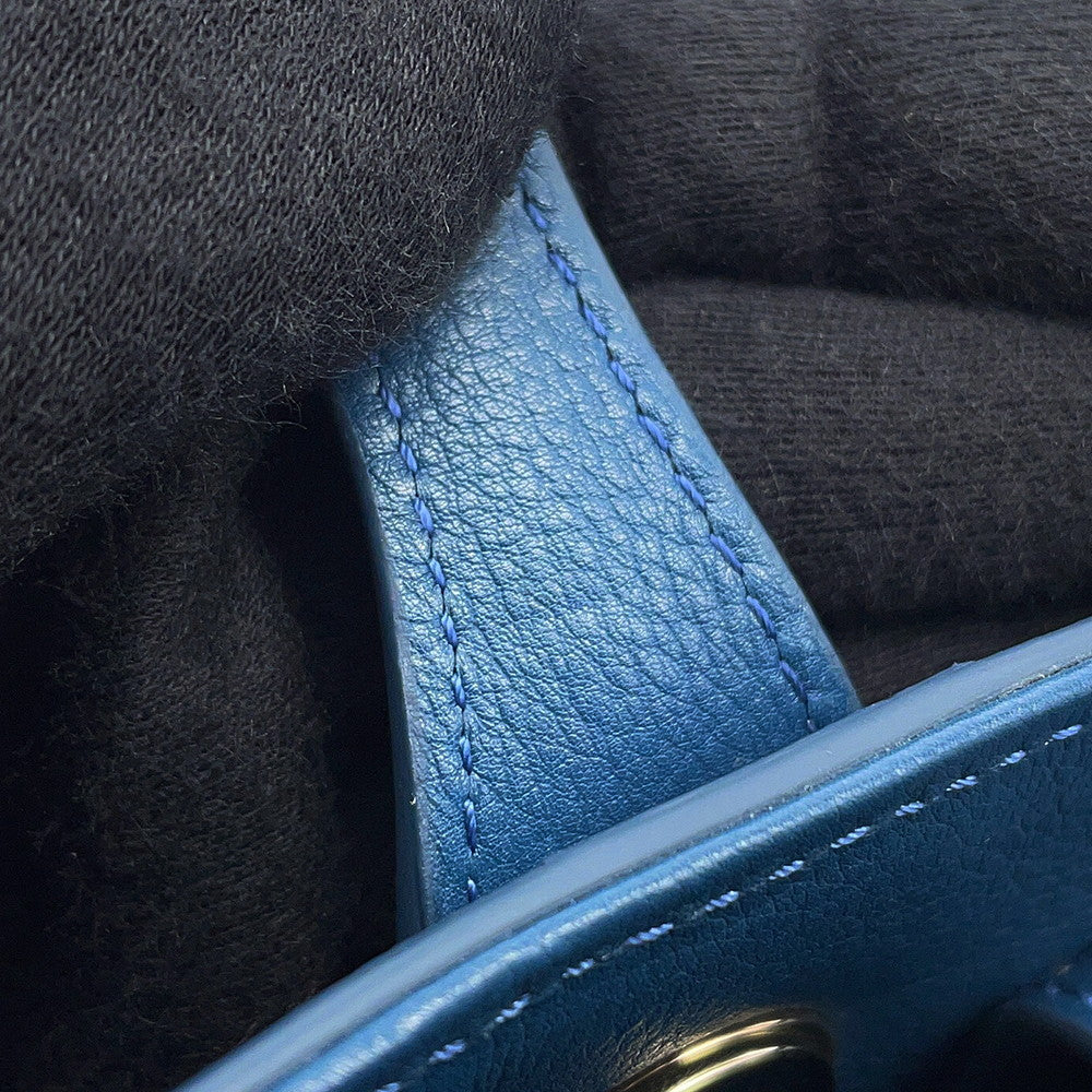 CHANEL Matelasse 2WAY Chain Tote Bag BlueAS0356 Leather