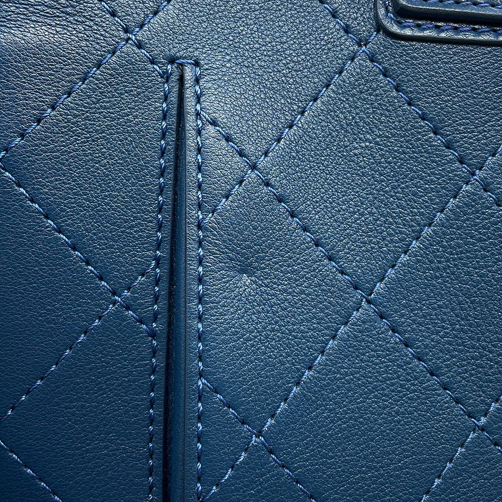 CHANEL Matelasse 2WAY Chain Tote Bag BlueAS0356 Leather