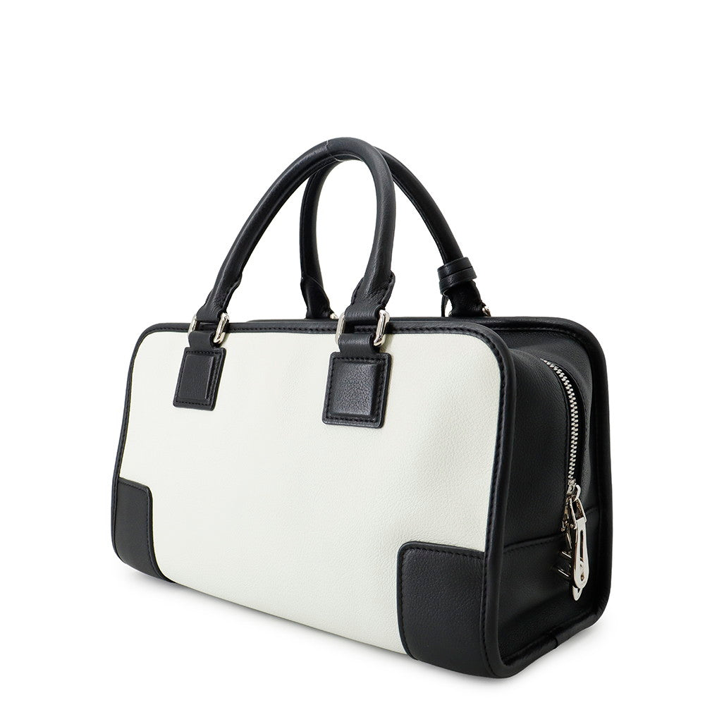 LOEWE Amazona Limited Edition White/Black35279A03PL Leather Size 28