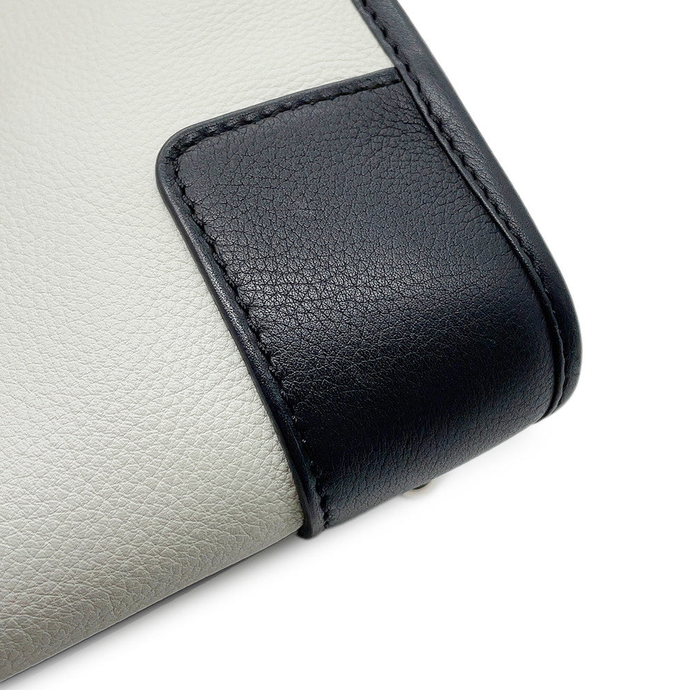 LOEWE Amazona Limited Edition White/Black35279A03PL Leather Size 28