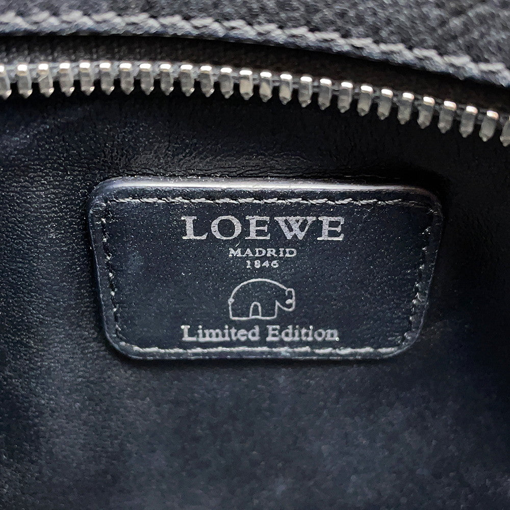 LOEWE Amazona Limited Edition White/Black35279A03PL Leather Size 28