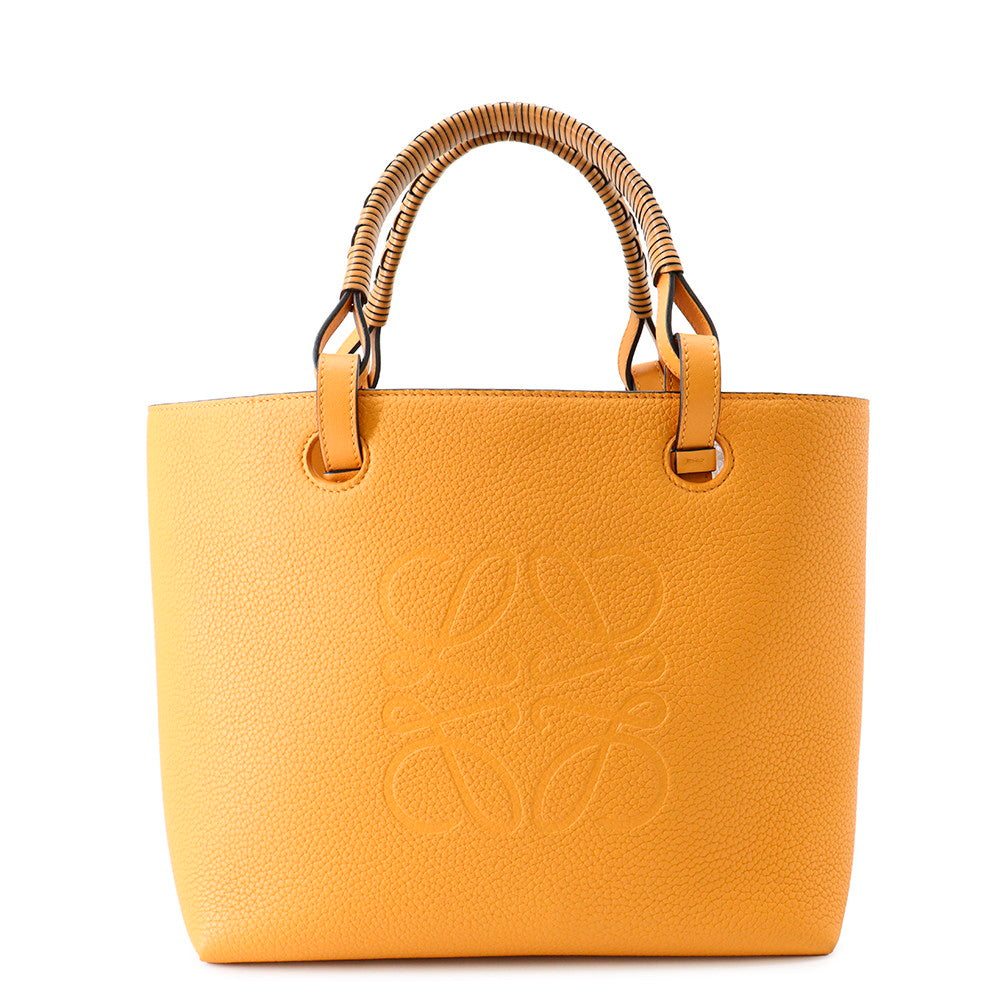 LOEWE Anagram Tote SaffronYellowA717S72X03 Leather Size Small