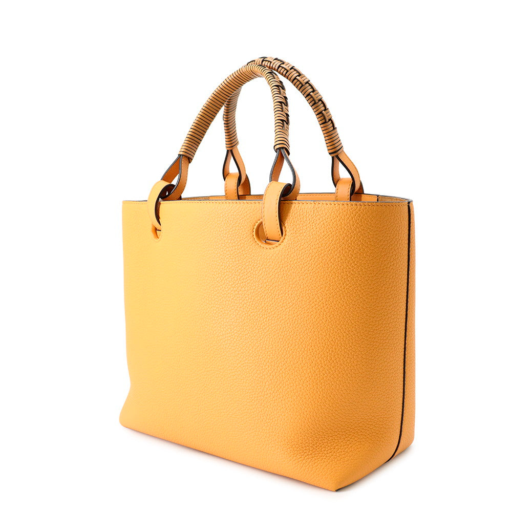 LOEWE Anagram Tote SaffronYellowA717S72X03 Leather Size Small