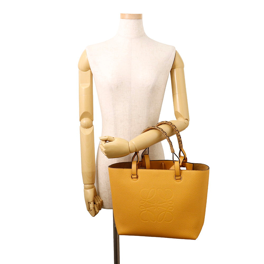LOEWE Anagram Tote SaffronYellowA717S72X03 Leather Size Small