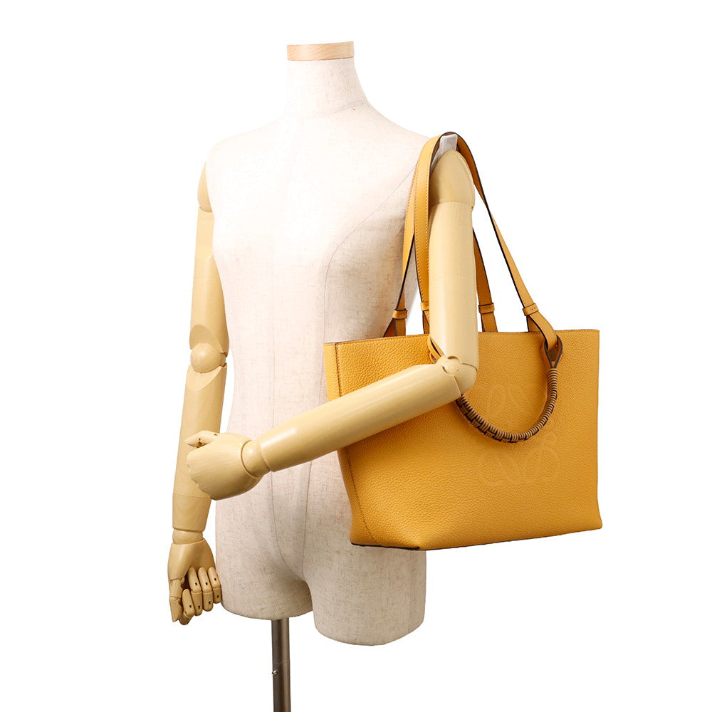 LOEWE Anagram Tote SaffronYellowA717S72X03 Leather Size Small