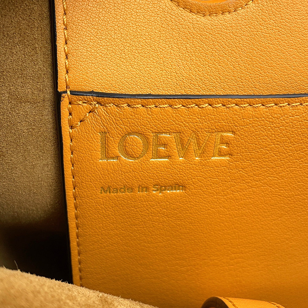 LOEWE Anagram Tote SaffronYellowA717S72X03 Leather Size Small