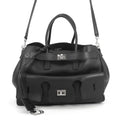 BALENCIAGA Bel Air Carryall Black812545 Leather Size Medium
