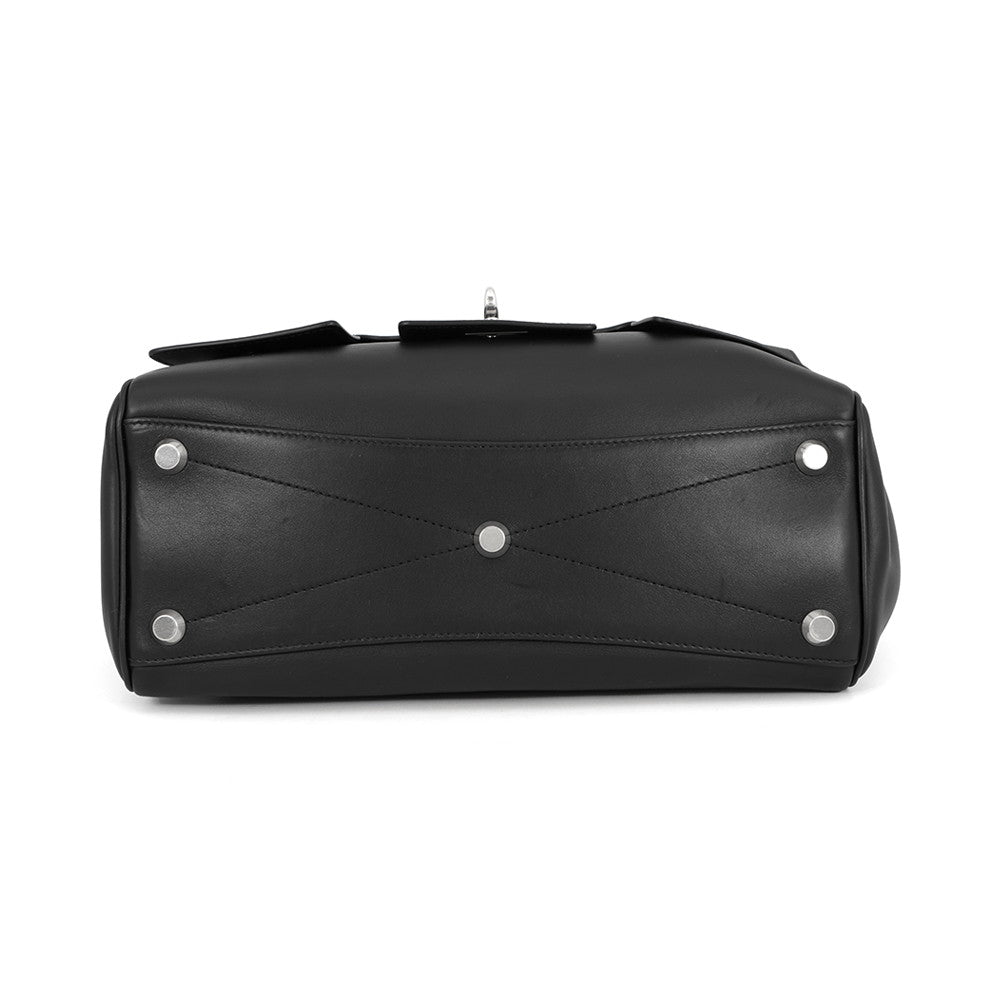 BALENCIAGA Bel Air Carryall Black812545 Leather Size Medium