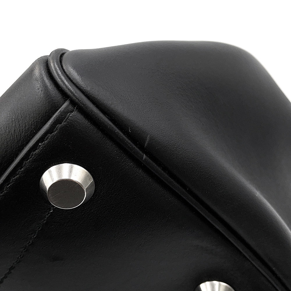 BALENCIAGA Bel Air Carryall Black812545 Leather Size Medium