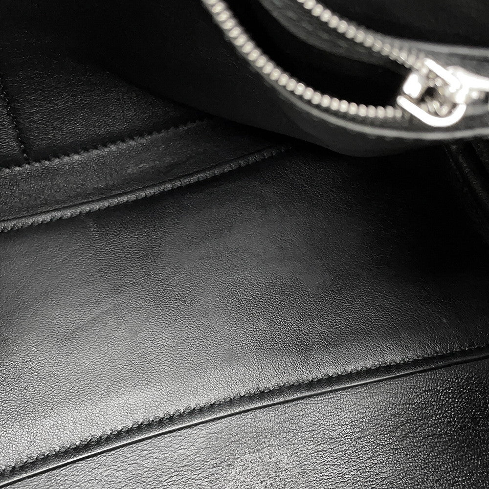 BALENCIAGA Bel Air Carryall Black812545 Leather Size Medium