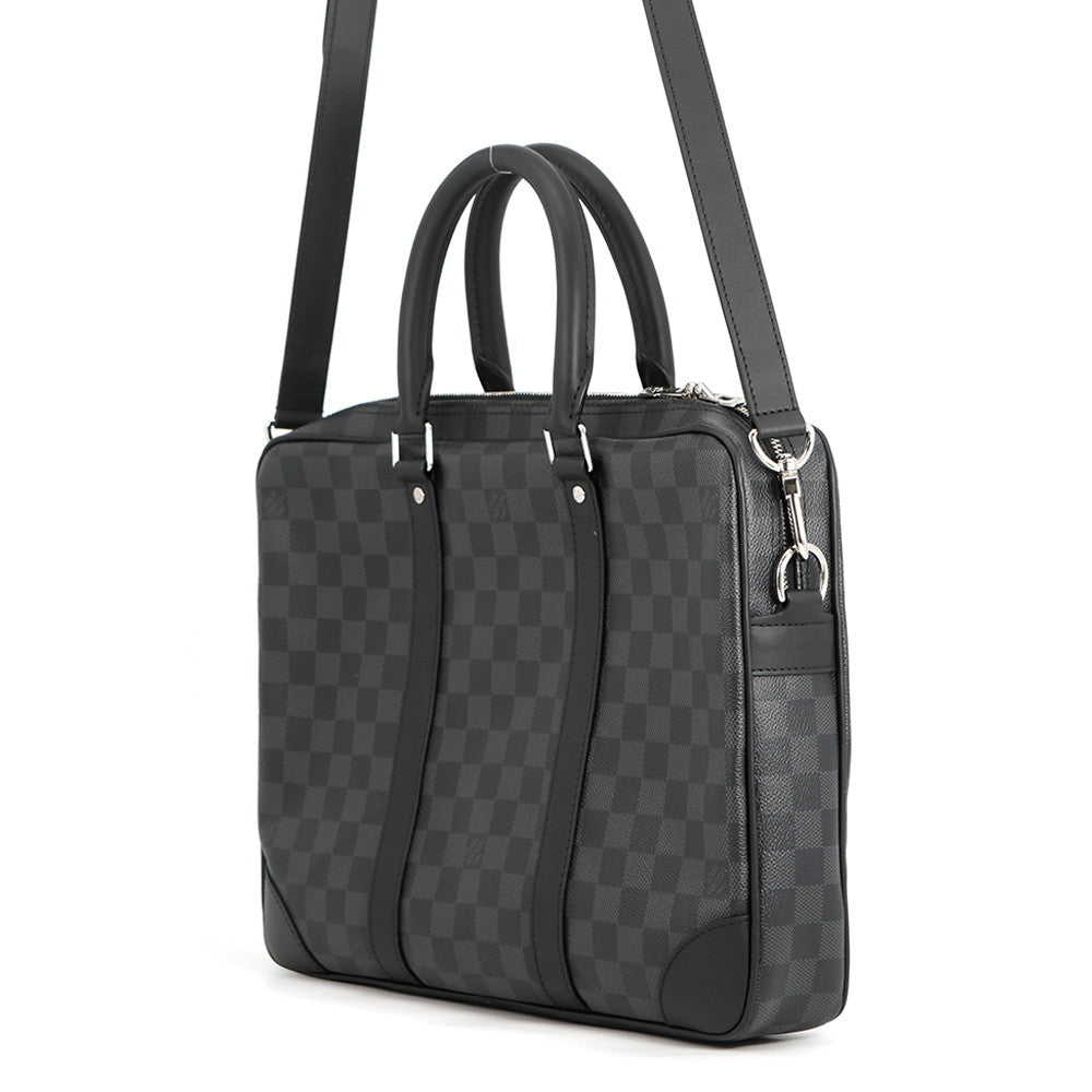LOUIS VUITTON Port Documan Voyajaj NoirN40445 Damier Graphite