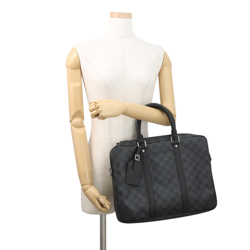 LOUIS VUITTON Port Documan Voyajaj NoirN40445 Damier Graphite