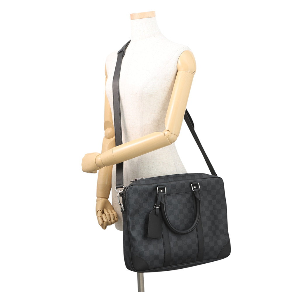 LOUIS VUITTON Port Documan Voyajaj NoirN40445 Damier Graphite