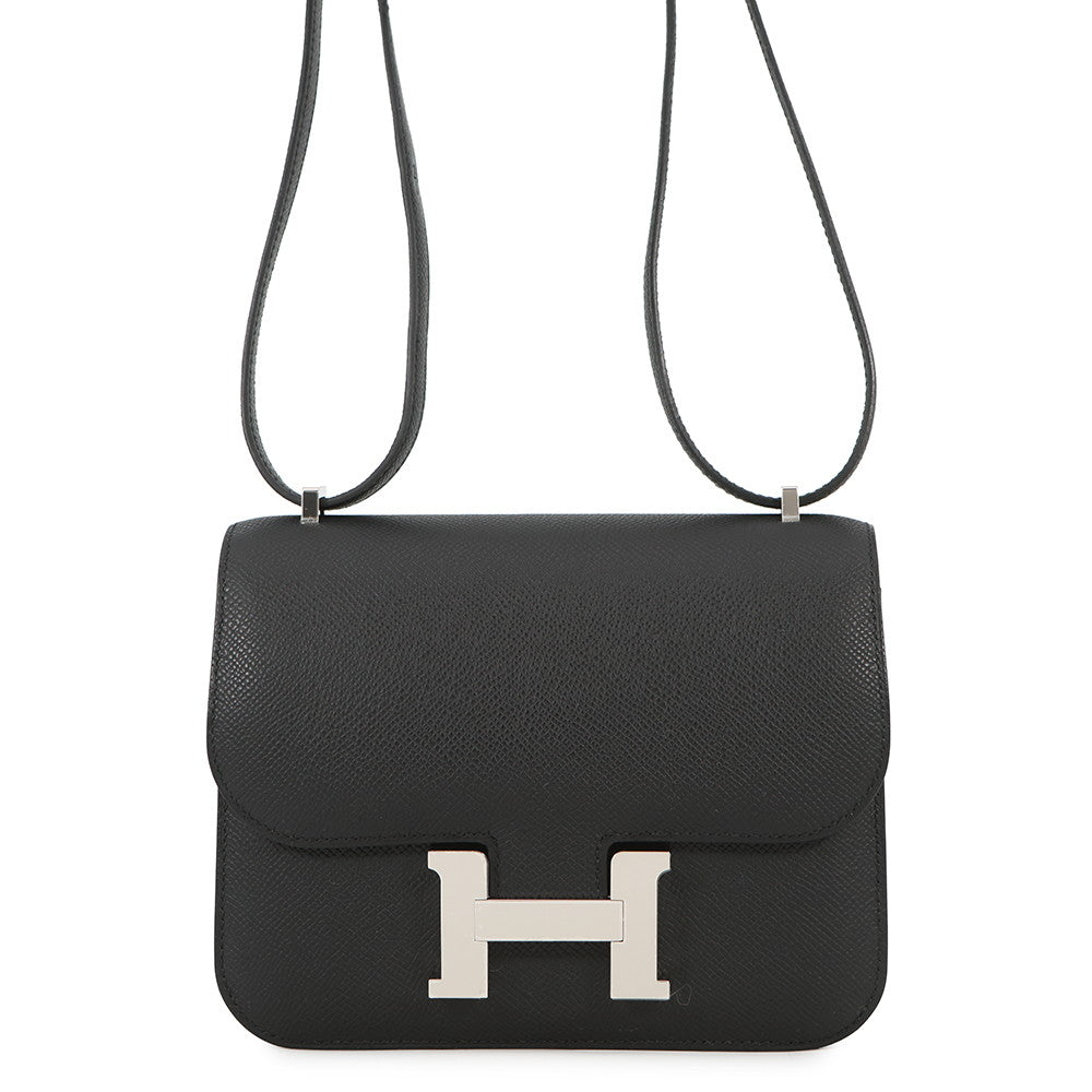 HERMES Constance3 Miroir Black Epsom Size Mini