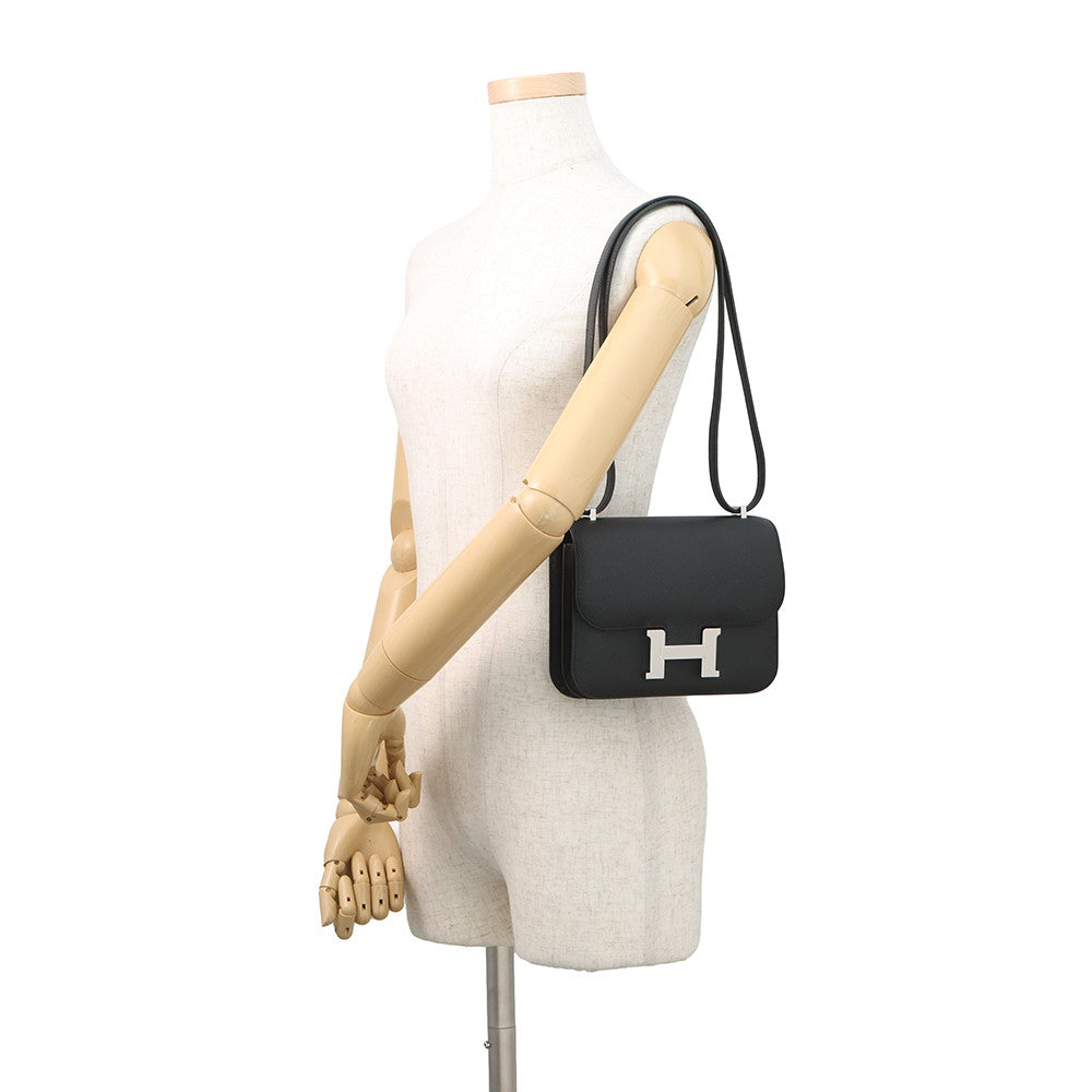 HERMES Constance3 Miroir Black Epsom Size Mini