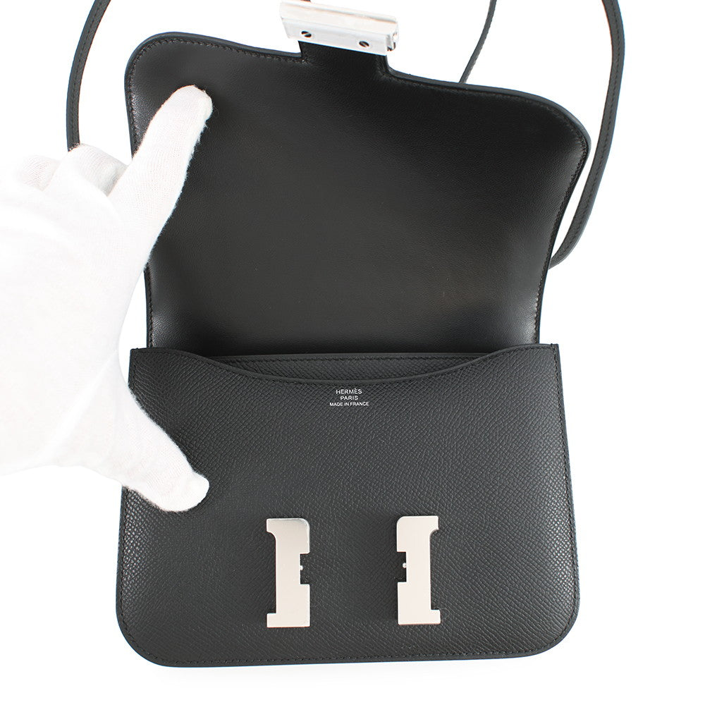 HERMES Constance3 Miroir Black Epsom Size Mini