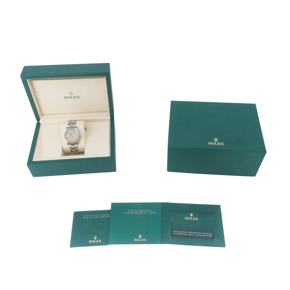 ROLEX Oyster Perpetual 34 W34mm Stainless Steel Beige Dial124200