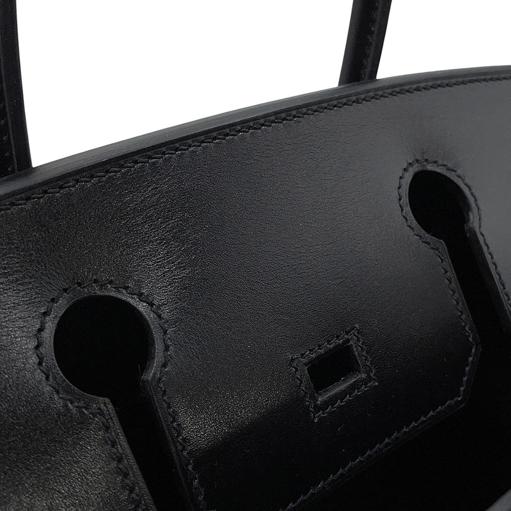 HERMES BirkinSellier Black Box Calf Leather Size 30