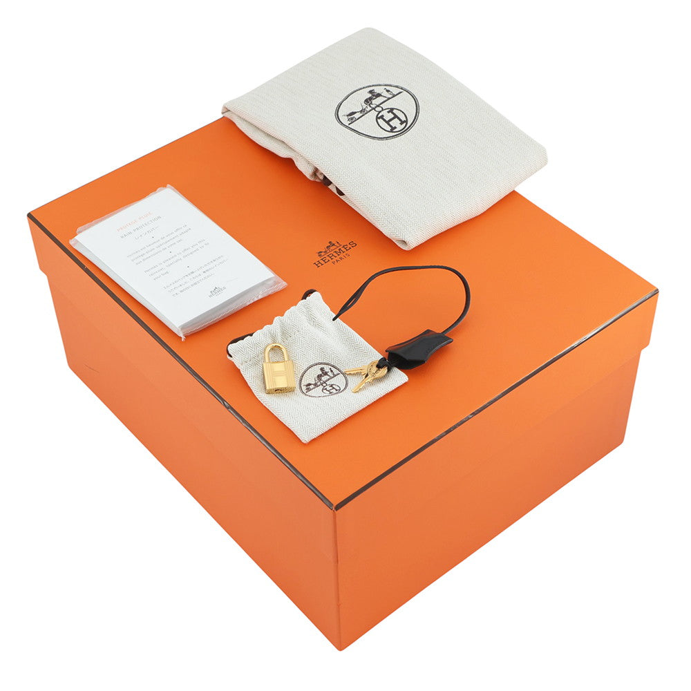 HERMES BirkinSellier Black Box Calf Leather Size 30