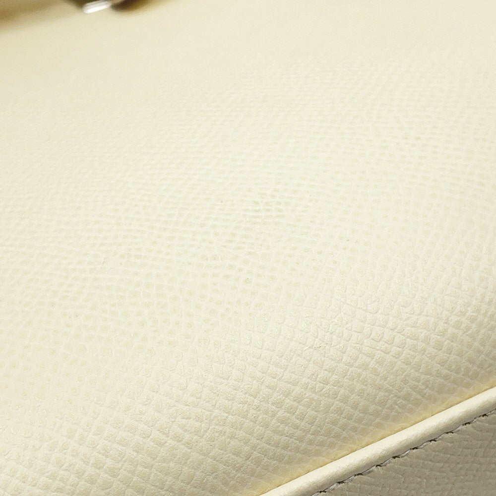 HERMES Kelly Sellier tricolor Nata / Jaune Poussin / Sesame Epsom Size 25