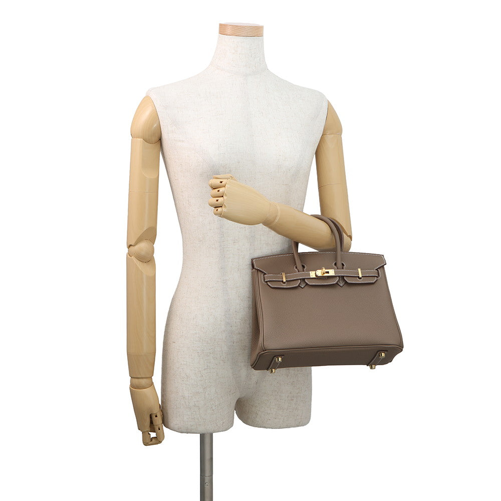 HERMES Birkin Etoupe Togo Leather Size 25