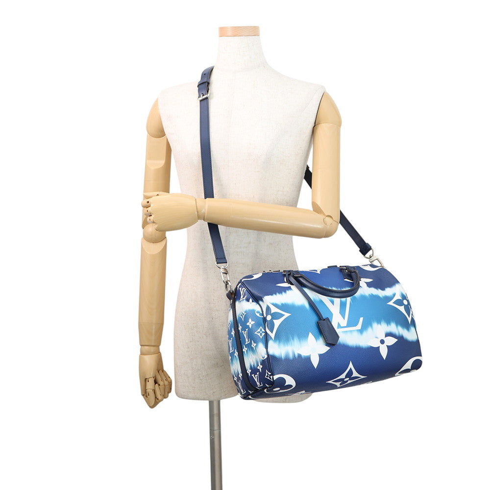 LOUIS VUITTON Keepall Bandouliere BlueM45146 LV Escale Size 30