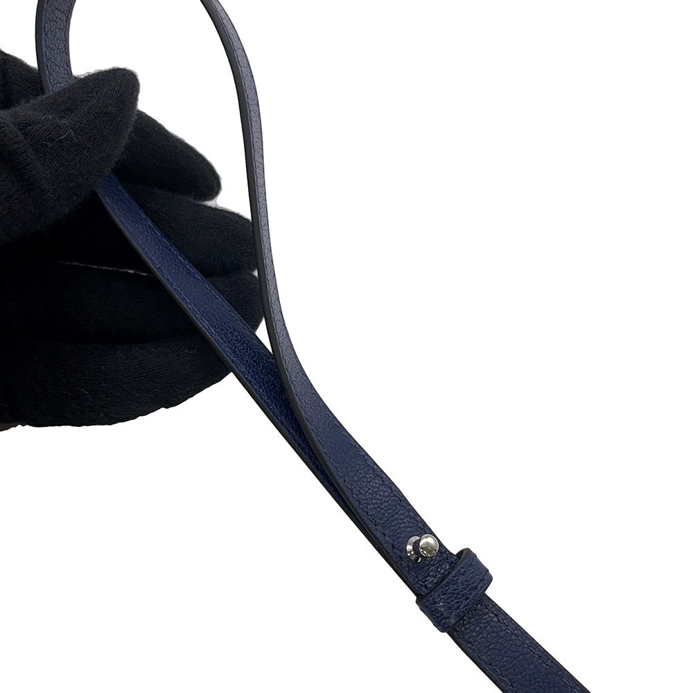 HERMES Kelly Pocket Long Blue Saphir Chevre Shamqila