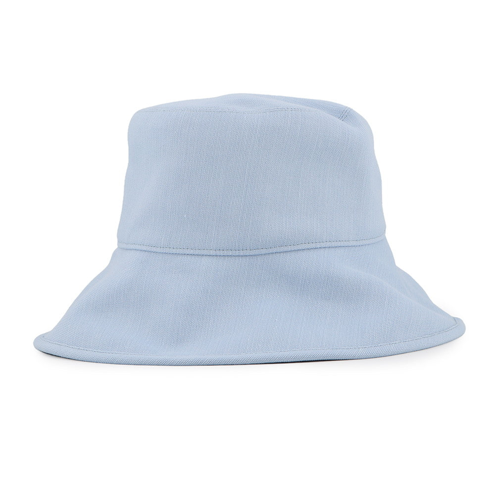 HERMES Hat Frog Size 57 Light Blue Hemp60% Cotton38% Polyurethane2%