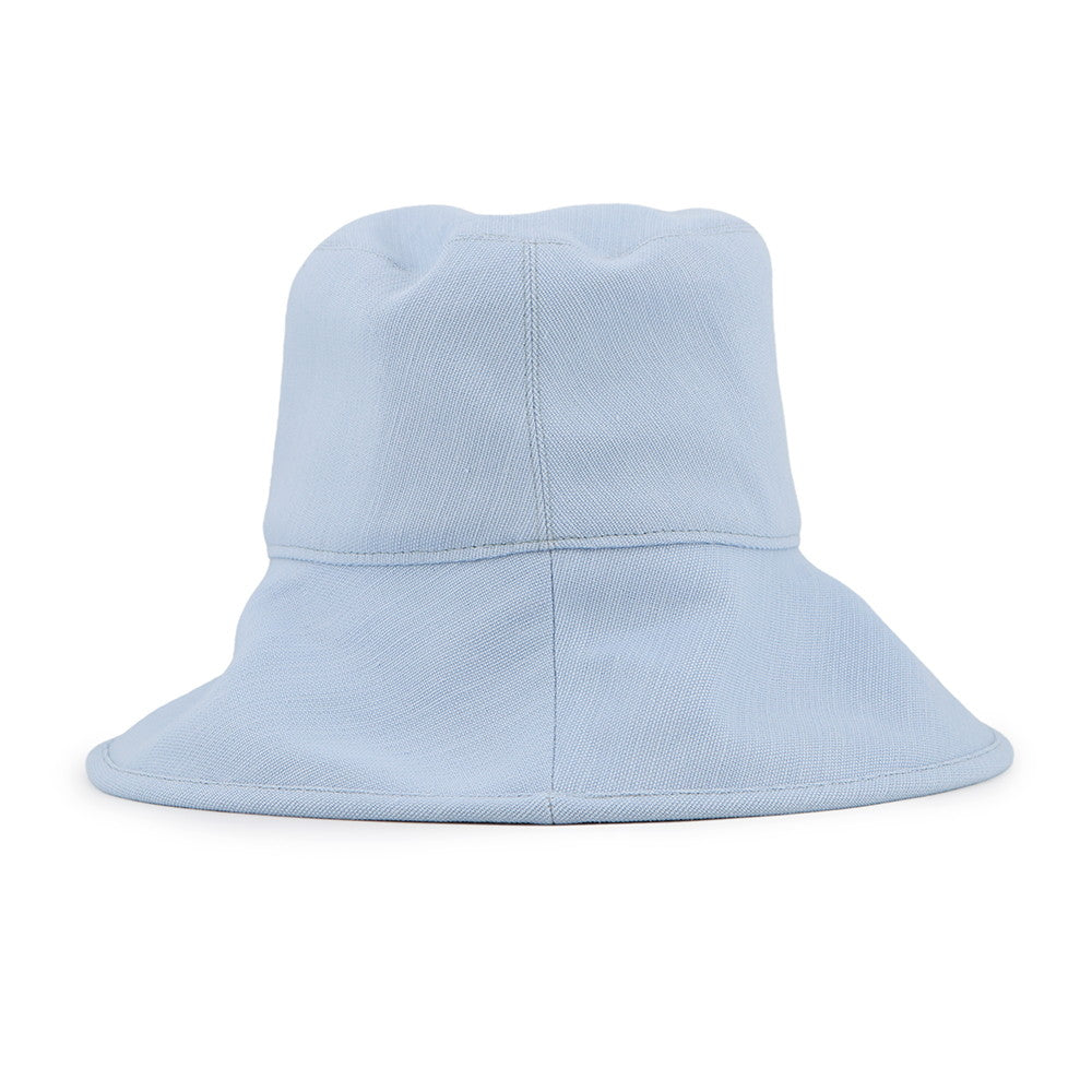 HERMES Hat Frog Size 57 Light Blue Hemp60% Cotton38% Polyurethane2%